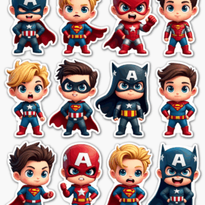 Pop Culture Parodies - Sticker Sheet v5